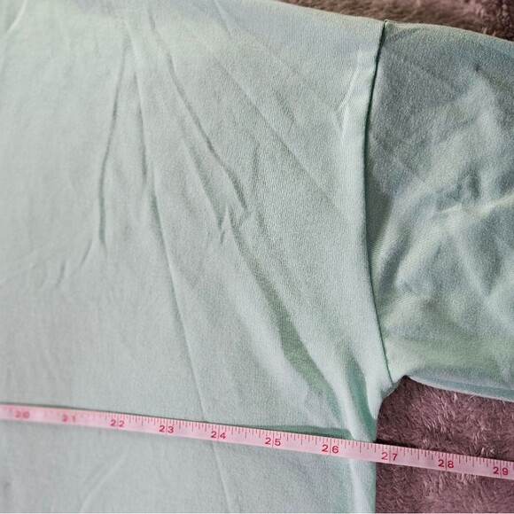 LULAROE Womens Crew neck Short Sleeved Oversized Teal/Light Blue Shirt. Size XL. - Picture 3 of 7